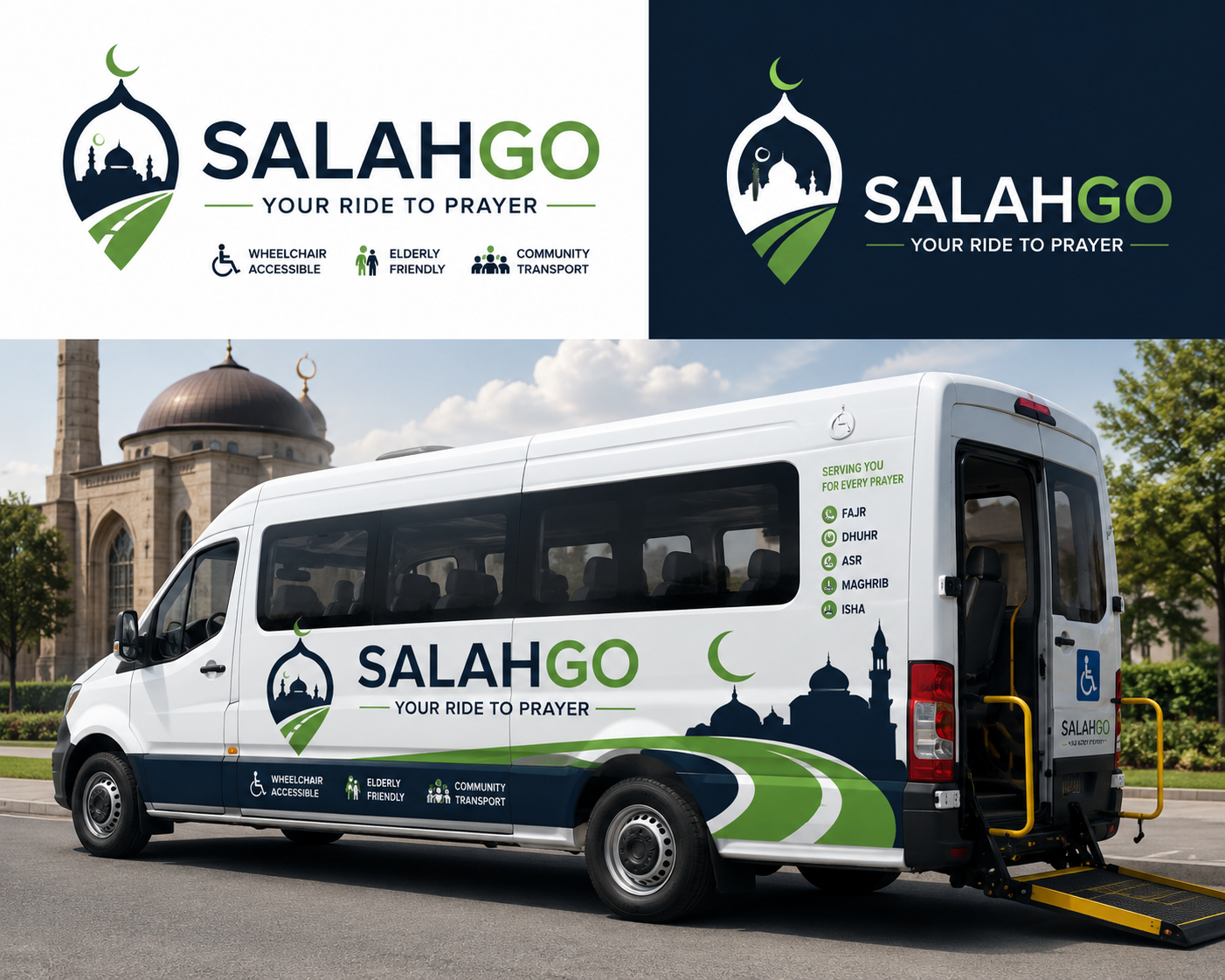 SalahGo branded accessible vehicle